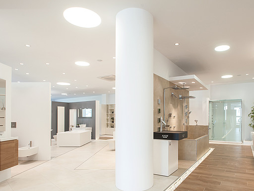 Badeinrichtung von Huber im Showroom Bozen Badeinrichtung von Huber im Showroom Bozen